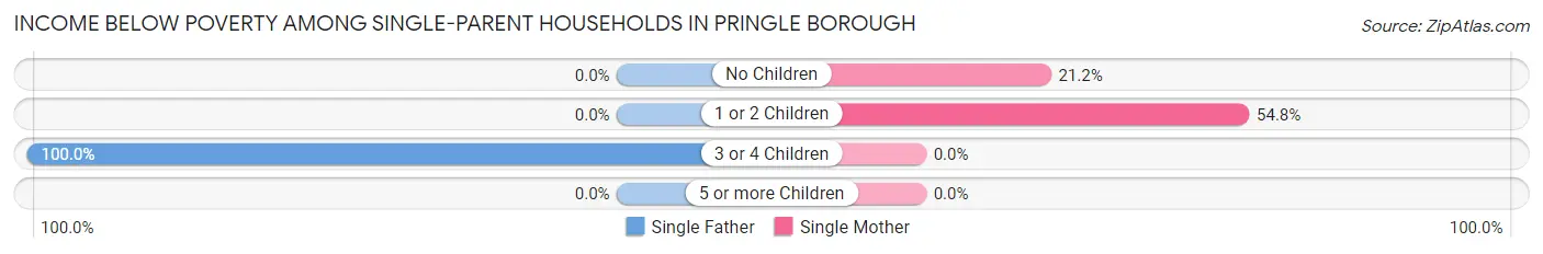 Income Below Poverty Among Single-Parent Households in Pringle borough