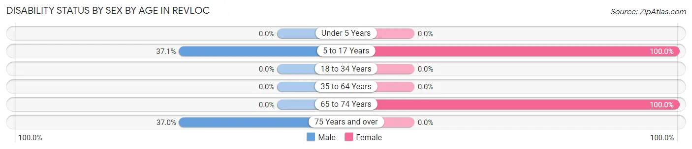 Disability Status by Sex by Age in Revloc