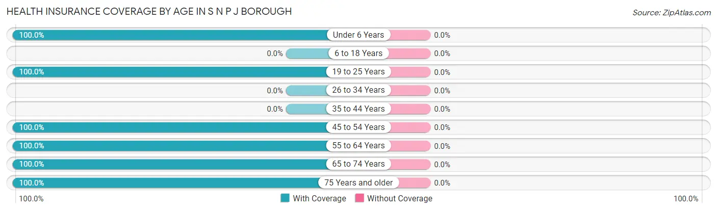 Health Insurance Coverage by Age in S N P J borough