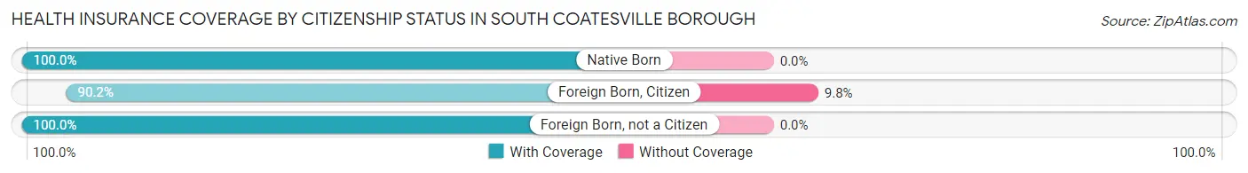 Health Insurance Coverage by Citizenship Status in South Coatesville borough