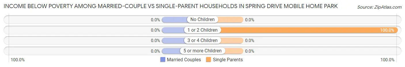Income Below Poverty Among Married-Couple vs Single-Parent Households in Spring Drive Mobile Home Park