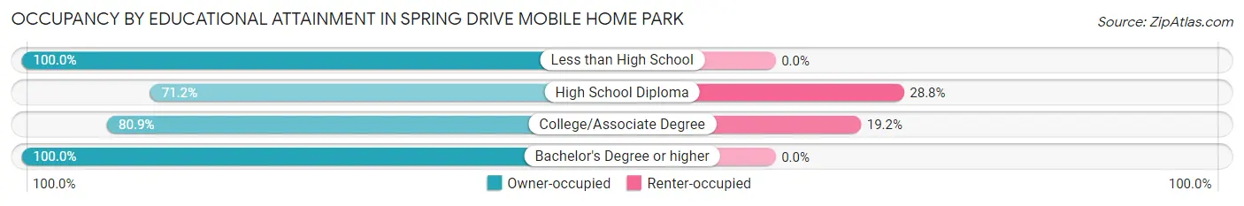 Occupancy by Educational Attainment in Spring Drive Mobile Home Park