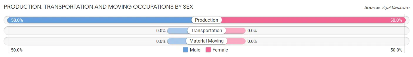 Production, Transportation and Moving Occupations by Sex in Spring Drive Mobile Home Park