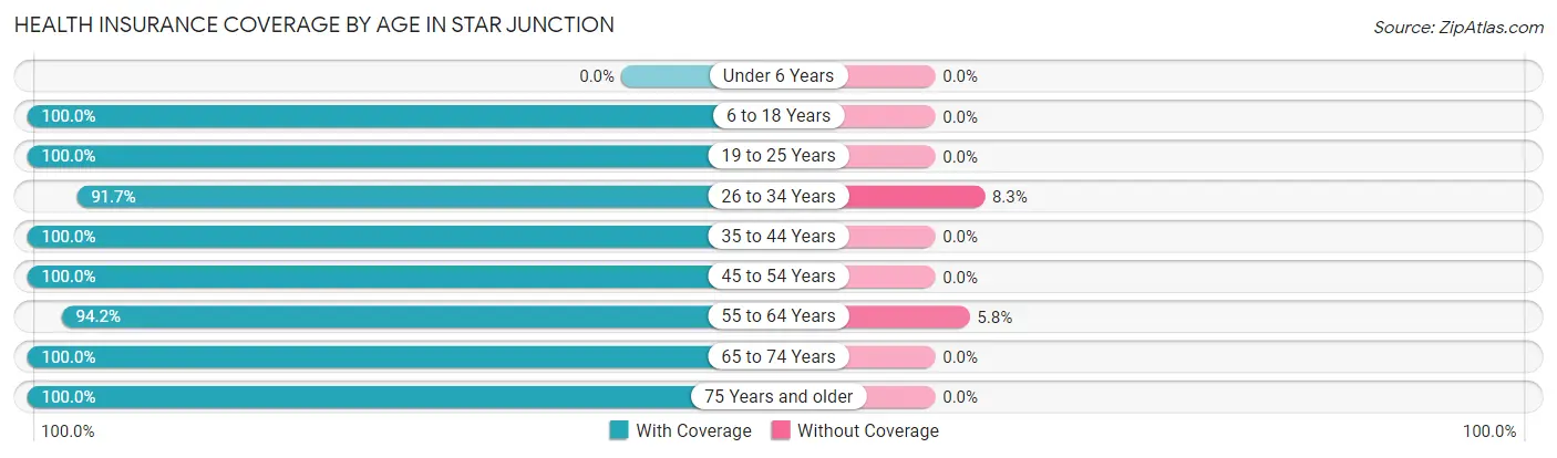 Health Insurance Coverage by Age in Star Junction