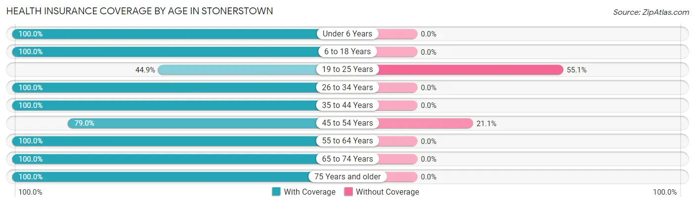 Health Insurance Coverage by Age in Stonerstown