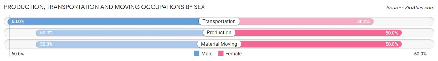 Production, Transportation and Moving Occupations by Sex in Stoystown borough