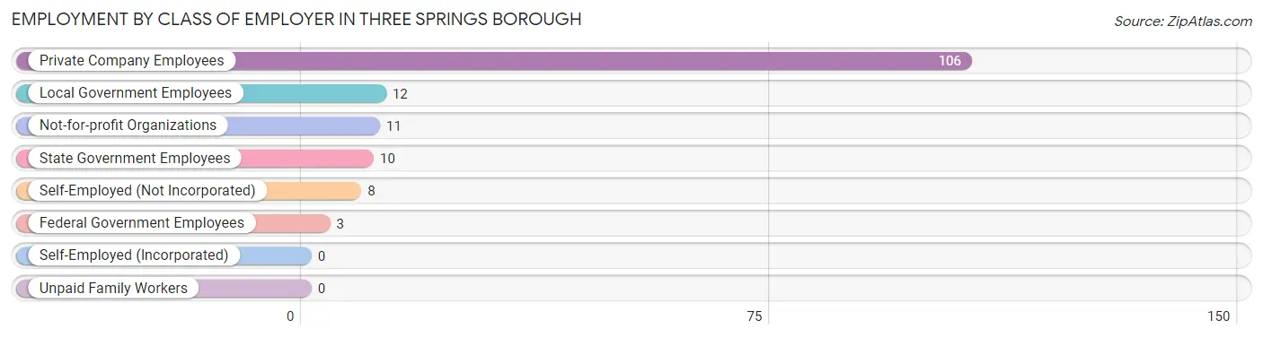 Employment by Class of Employer in Three Springs borough