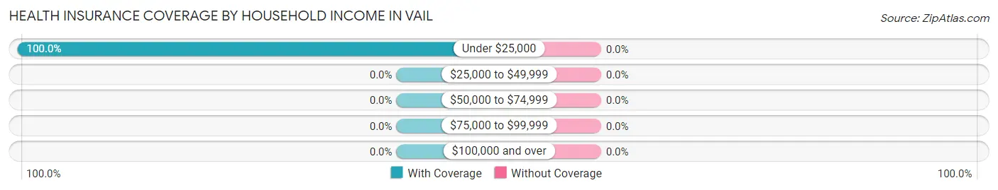 Health Insurance Coverage by Household Income in Vail