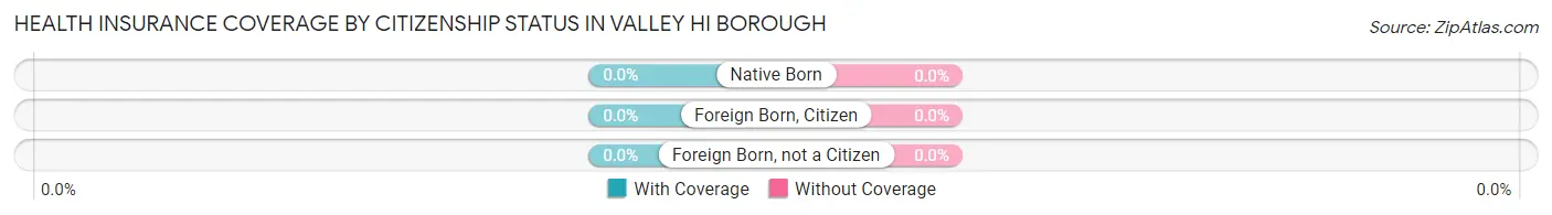 Health Insurance Coverage by Citizenship Status in Valley Hi borough
