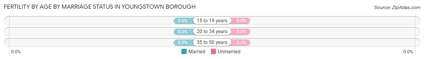 Female Fertility by Age by Marriage Status in Youngstown borough