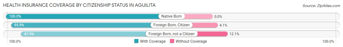 Health Insurance Coverage by Citizenship Status in Aguilita