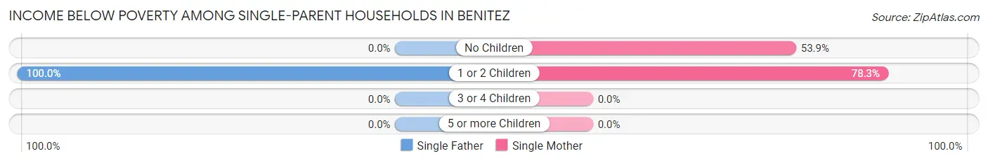 Income Below Poverty Among Single-Parent Households in Benitez