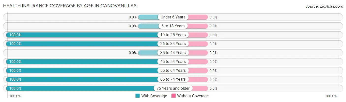 Health Insurance Coverage by Age in Canovanillas