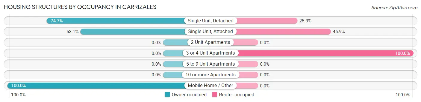 Housing Structures by Occupancy in Carrizales