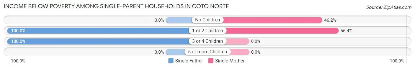 Income Below Poverty Among Single-Parent Households in Coto Norte