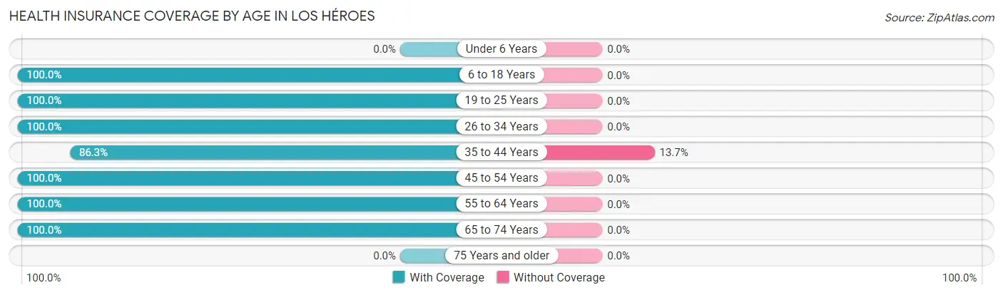 Health Insurance Coverage by Age in Los Héroes
