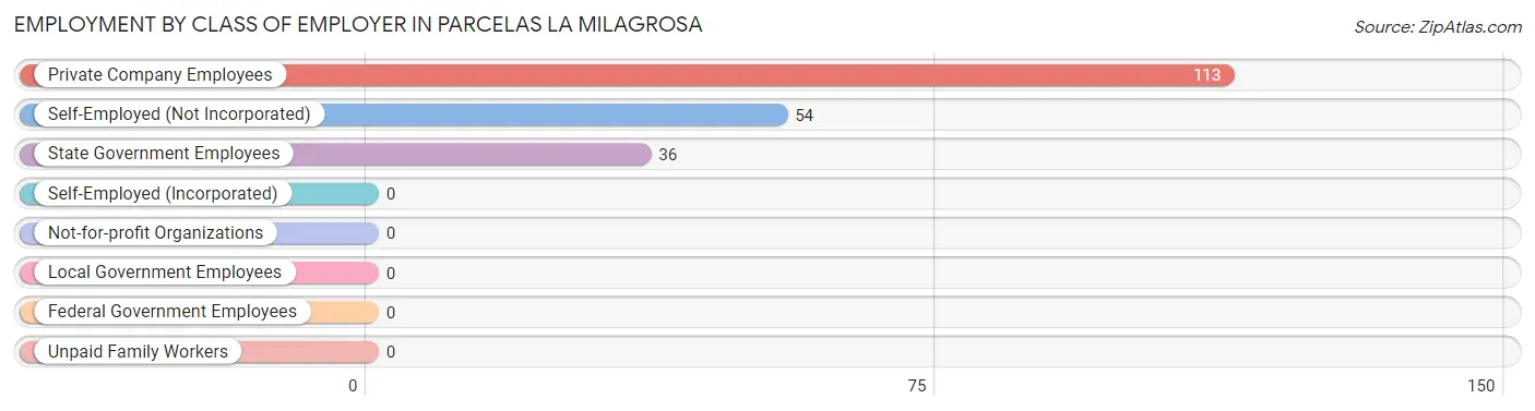 Employment by Class of Employer in Parcelas La Milagrosa