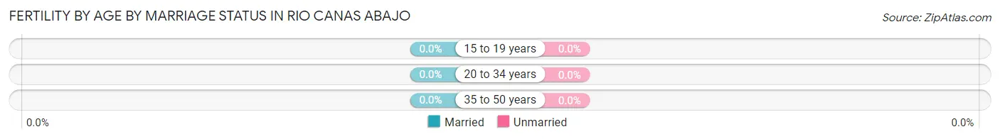 Female Fertility by Age by Marriage Status in Rio Canas Abajo