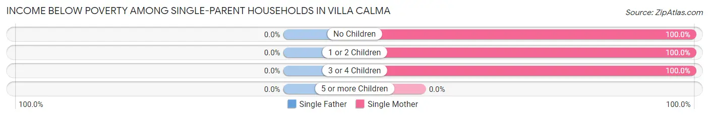 Income Below Poverty Among Single-Parent Households in Villa Calma