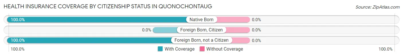 Health Insurance Coverage by Citizenship Status in Quonochontaug