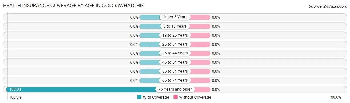 Health Insurance Coverage by Age in Coosawhatchie