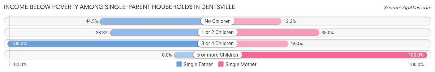 Income Below Poverty Among Single-Parent Households in Dentsville