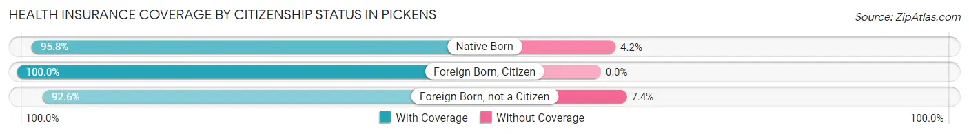 Health Insurance Coverage by Citizenship Status in Pickens