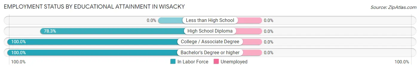 Employment Status by Educational Attainment in Wisacky