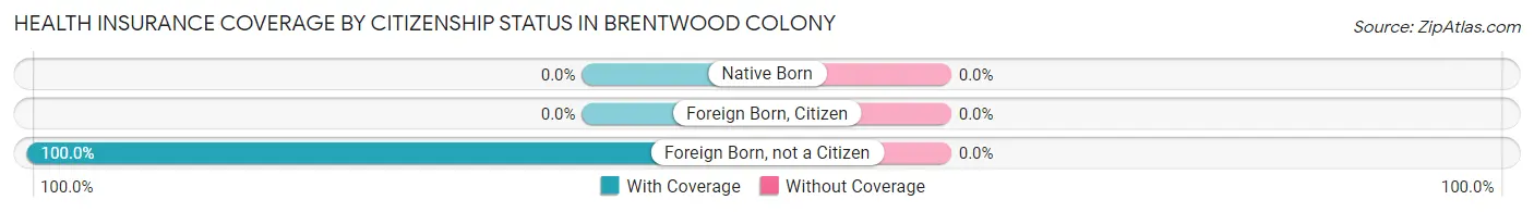 Health Insurance Coverage by Citizenship Status in Brentwood Colony