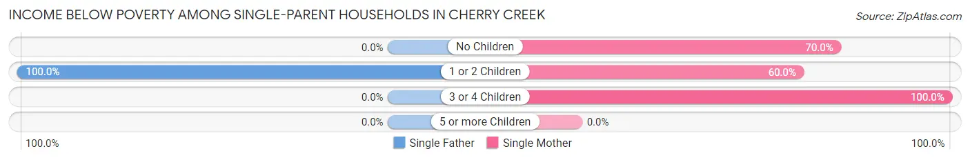 Income Below Poverty Among Single-Parent Households in Cherry Creek