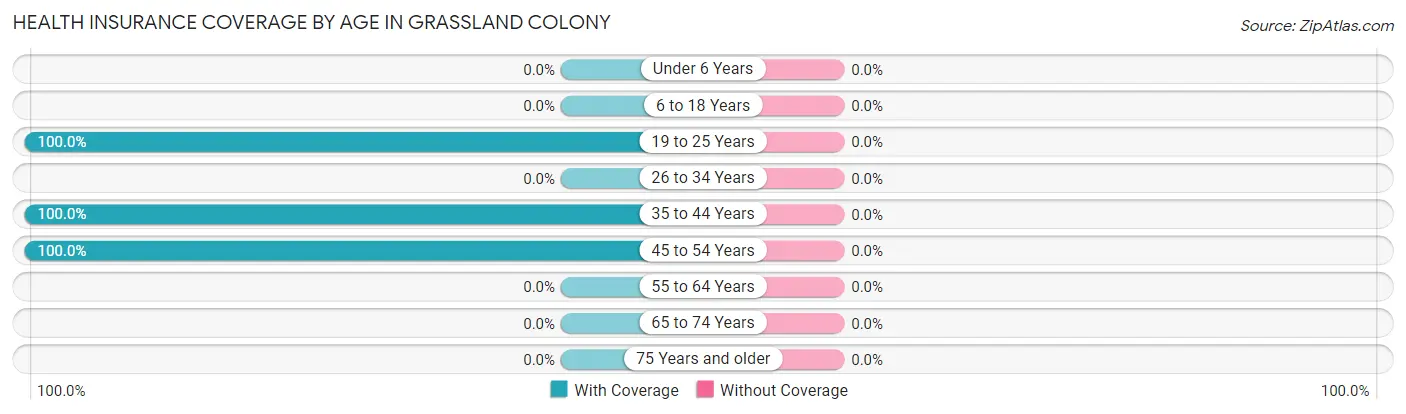 Health Insurance Coverage by Age in Grassland Colony