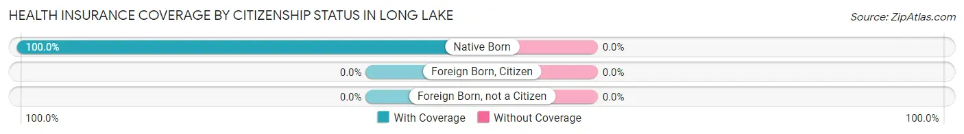 Health Insurance Coverage by Citizenship Status in Long Lake