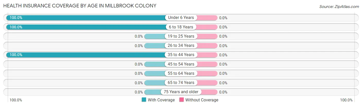 Health Insurance Coverage by Age in Millbrook Colony