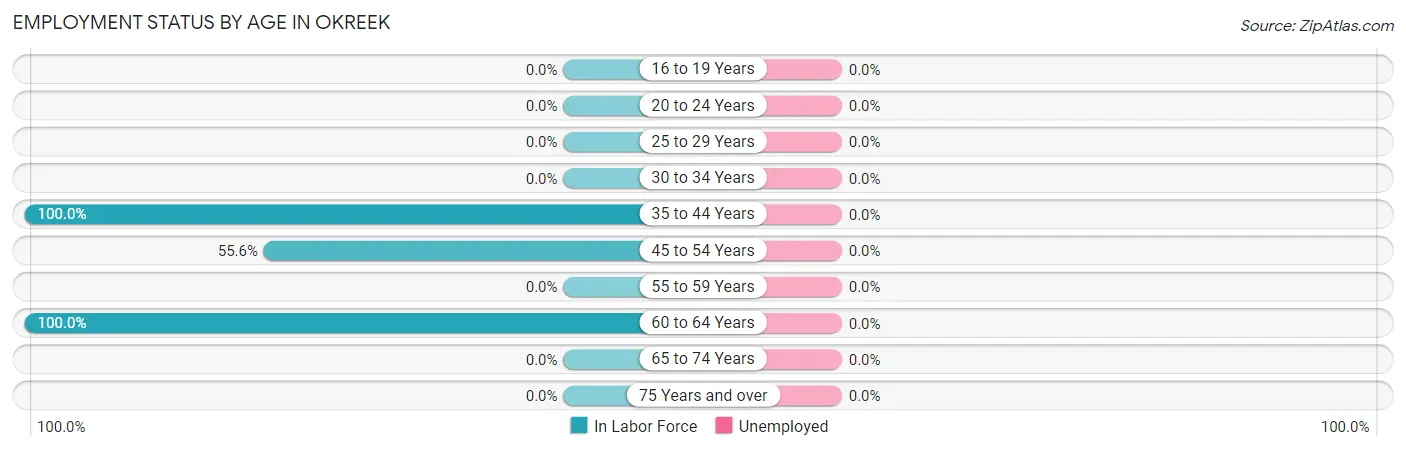 Employment Status by Age in Okreek