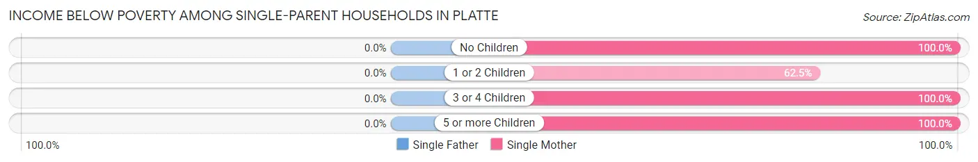 Income Below Poverty Among Single-Parent Households in Platte