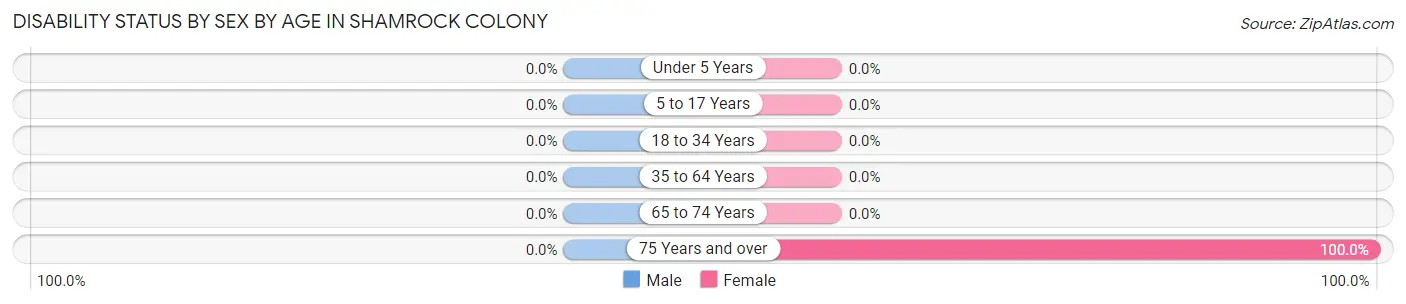 Disability Status by Sex by Age in Shamrock Colony