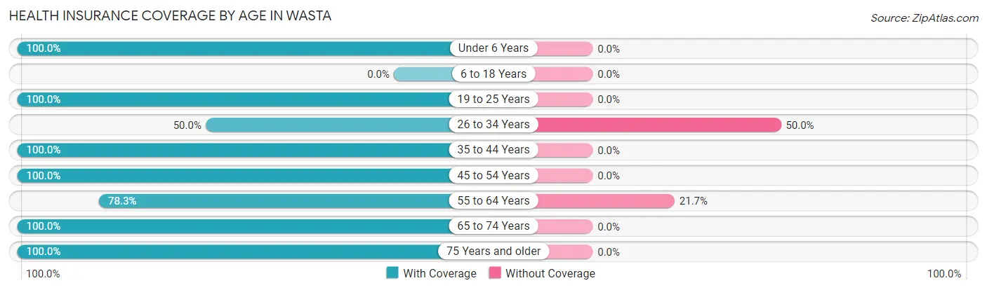 Health Insurance Coverage by Age in Wasta