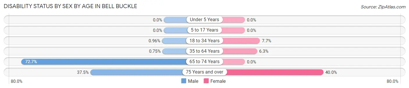 Disability Status by Sex by Age in Bell Buckle
