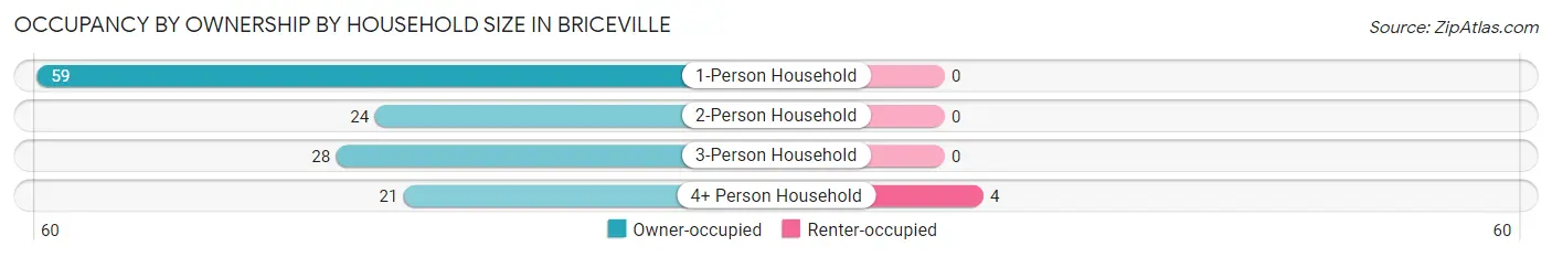Occupancy by Ownership by Household Size in Briceville