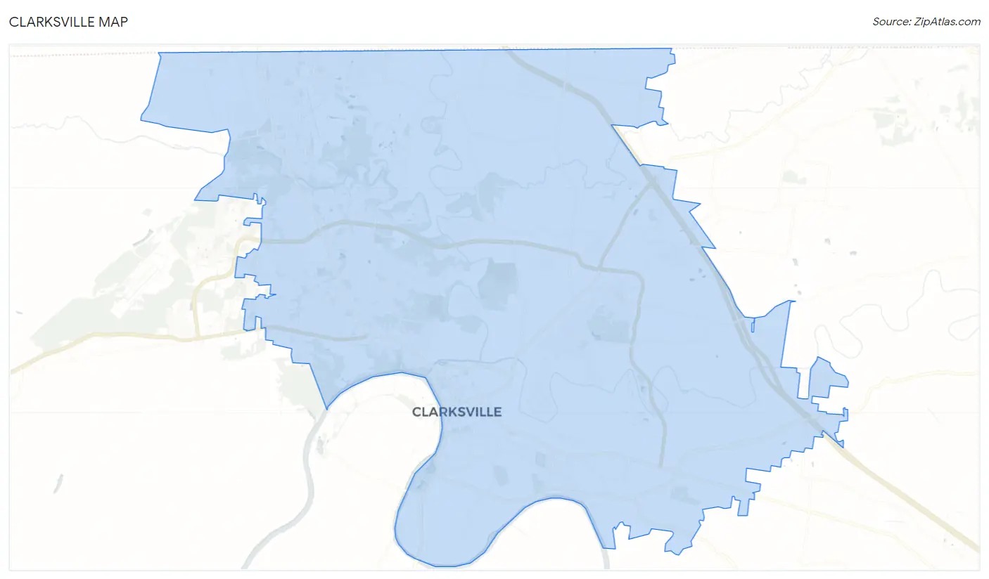 Clarksville Map