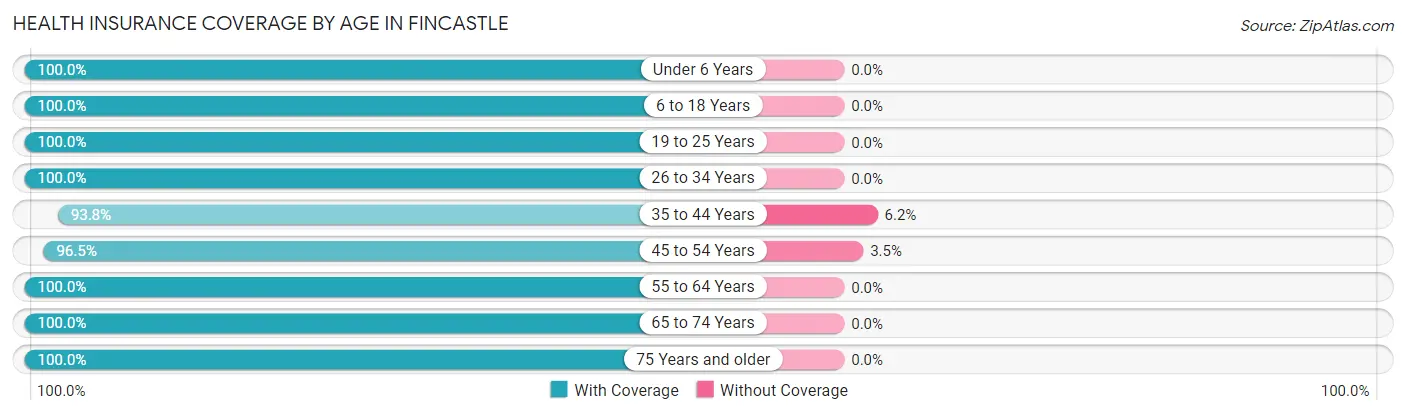 Health Insurance Coverage by Age in Fincastle