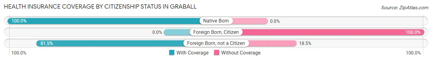 Health Insurance Coverage by Citizenship Status in Graball