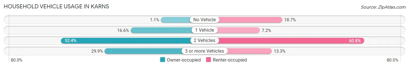 Household Vehicle Usage in Karns