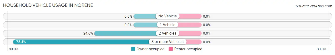 Household Vehicle Usage in Norene