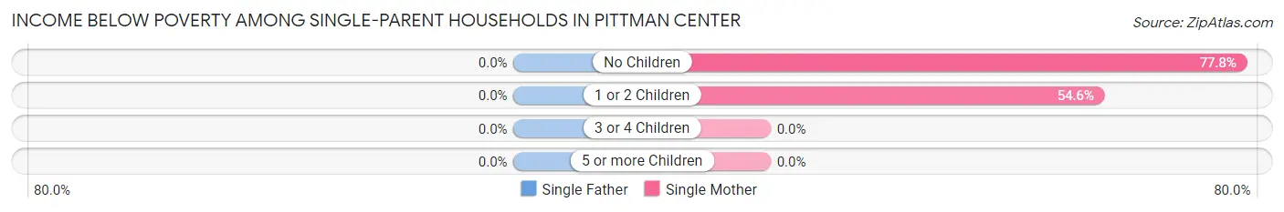 Income Below Poverty Among Single-Parent Households in Pittman Center