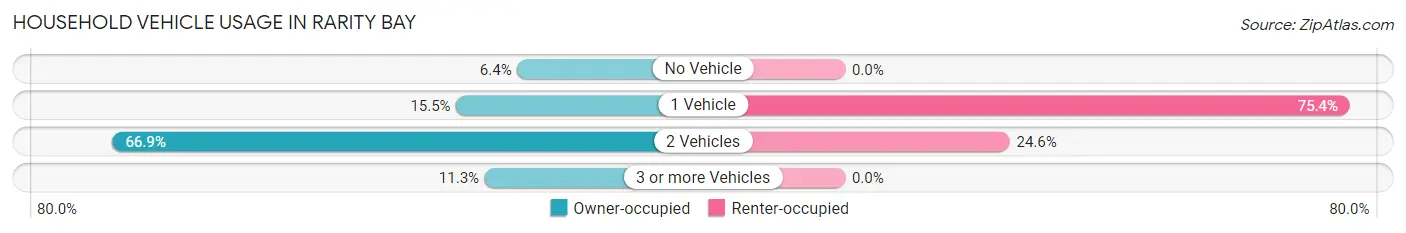Household Vehicle Usage in Rarity Bay