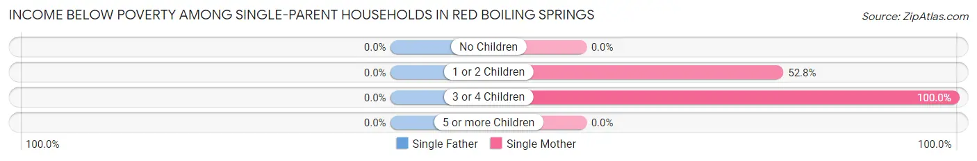 Income Below Poverty Among Single-Parent Households in Red Boiling Springs