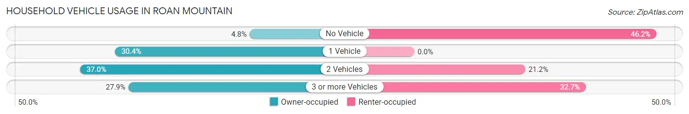Household Vehicle Usage in Roan Mountain