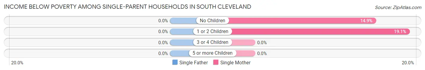Income Below Poverty Among Single-Parent Households in South Cleveland
