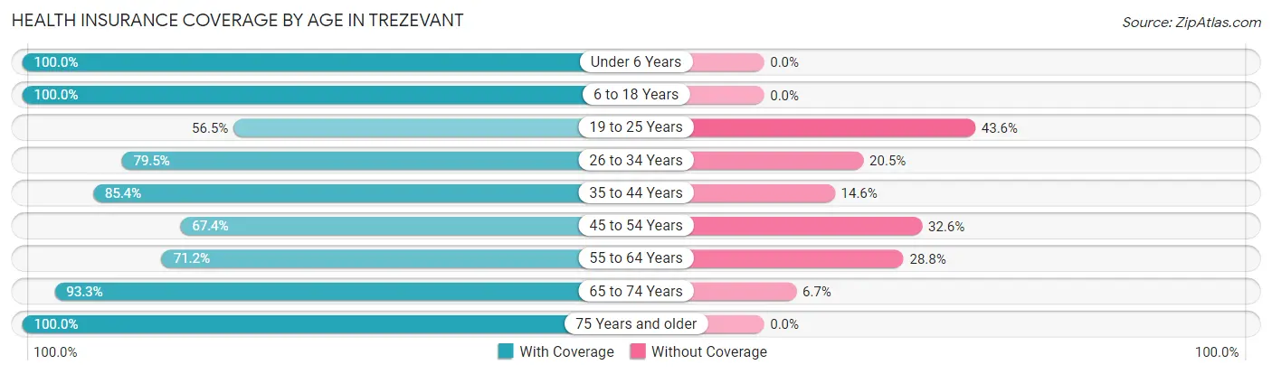 Health Insurance Coverage by Age in Trezevant